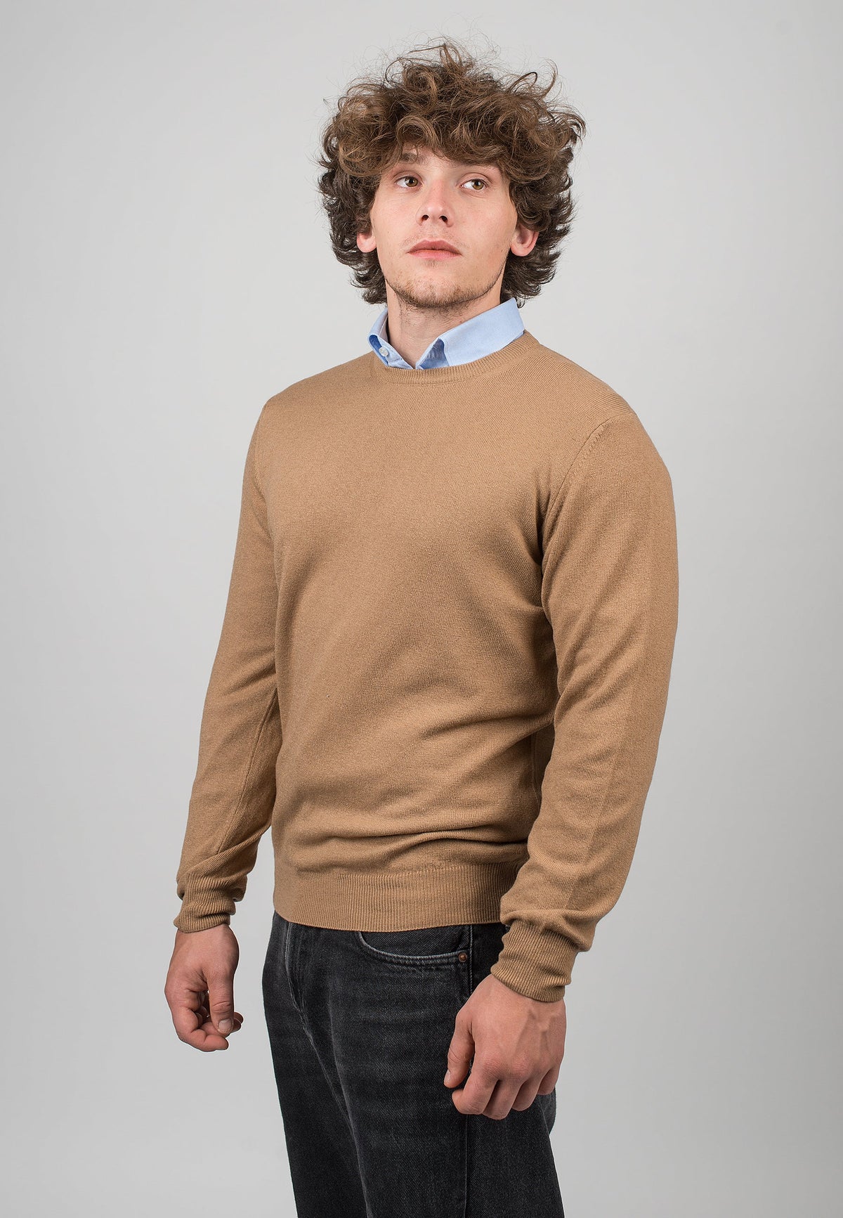 Camel Men's Cashmere Blend Crewneck, view 2