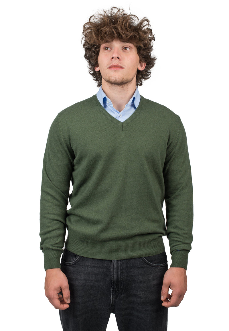 Dalle Piane Cashmere - Ronde hals uit gemengd kasjmier, Made in Italy - Heren, zwart, XL Dalle Piane Cashmere - Ronde hals uit gemengd kasjmier, Made in Italy - Heren, zwart, XL