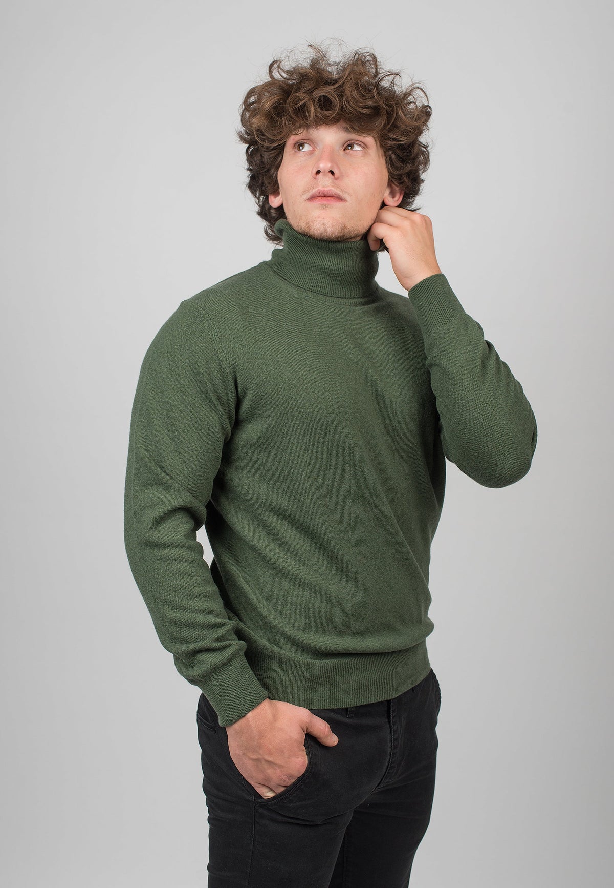 Men's Cashmere Blend Turtleneck, view 6