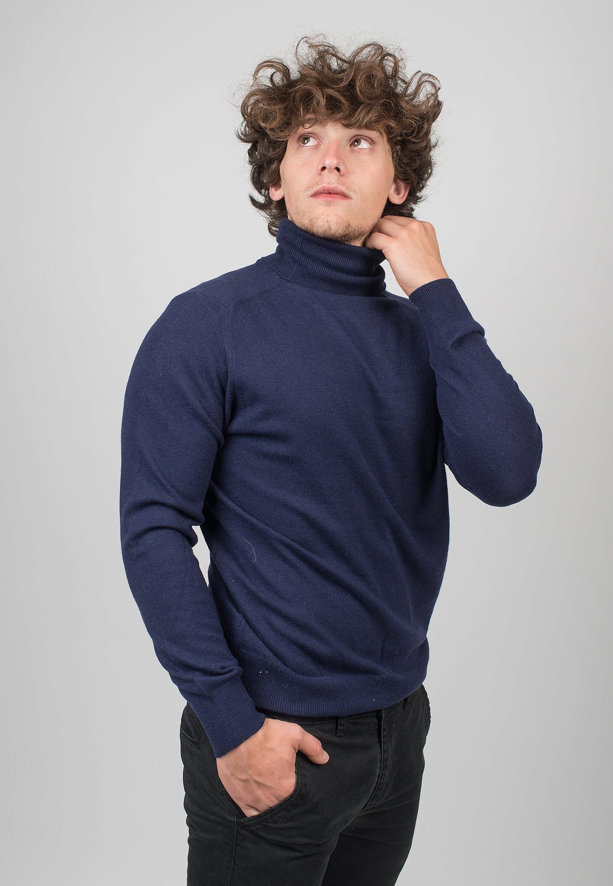 Men's Cashmere Blend Turtleneck, view 15