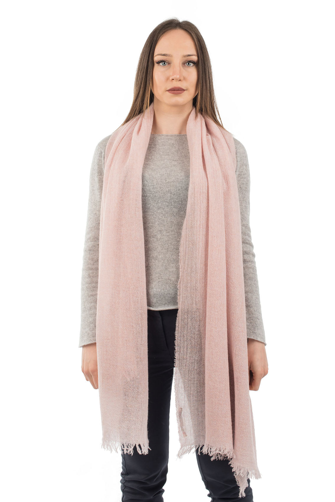 Pink Women's 100% Cashmere Pashmina