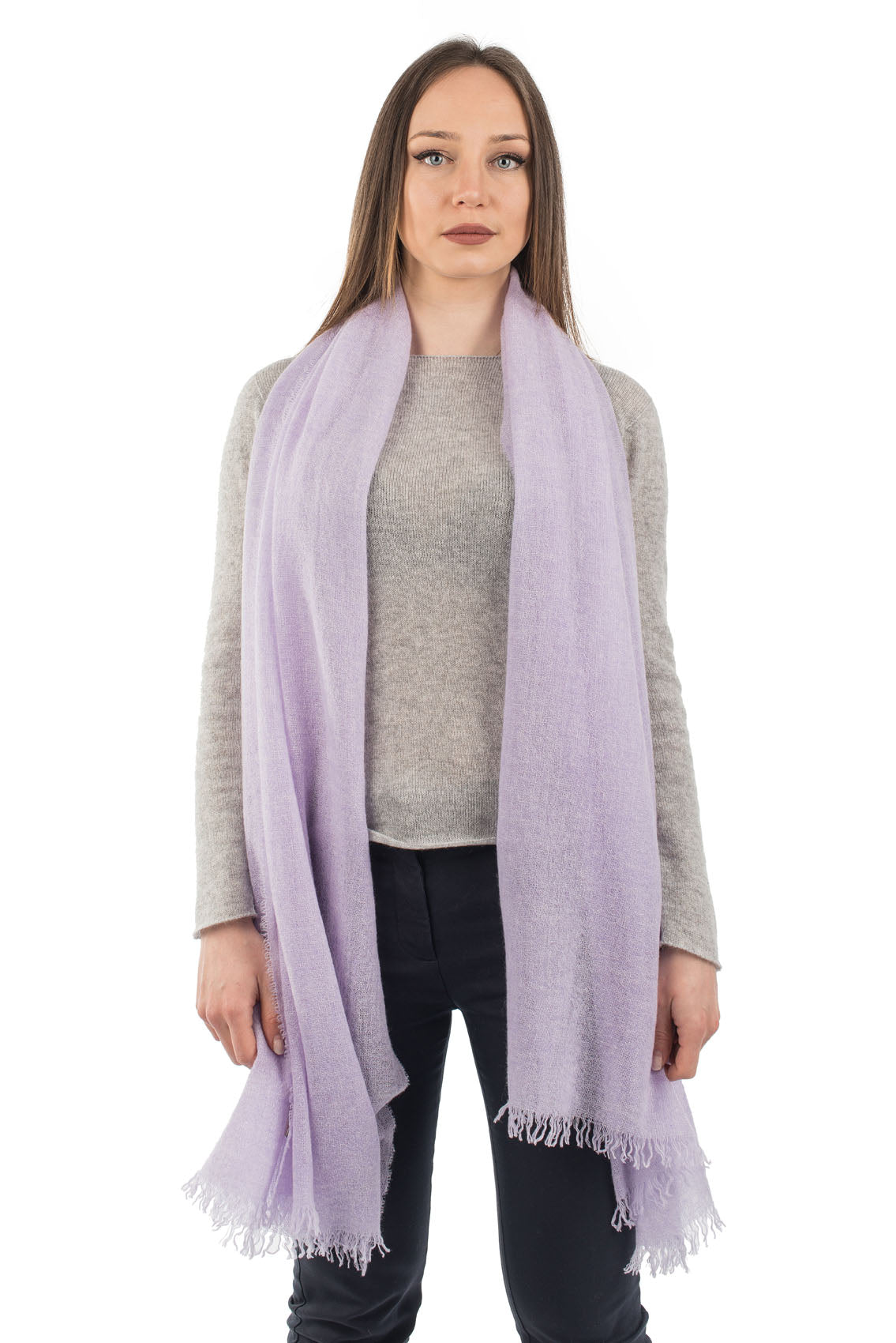 Lilac Women's 100% Cashmere Pashmina