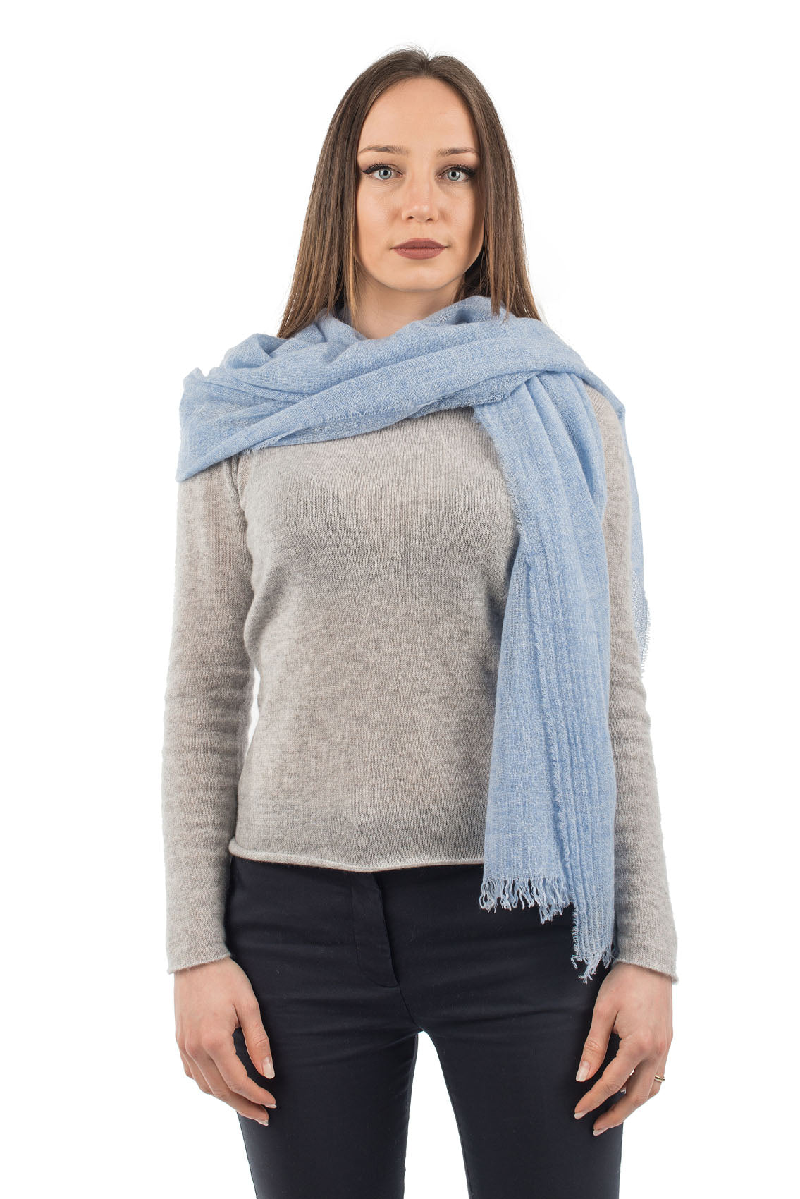 Sky Women's 100% Cashmere Pashmina, view 3