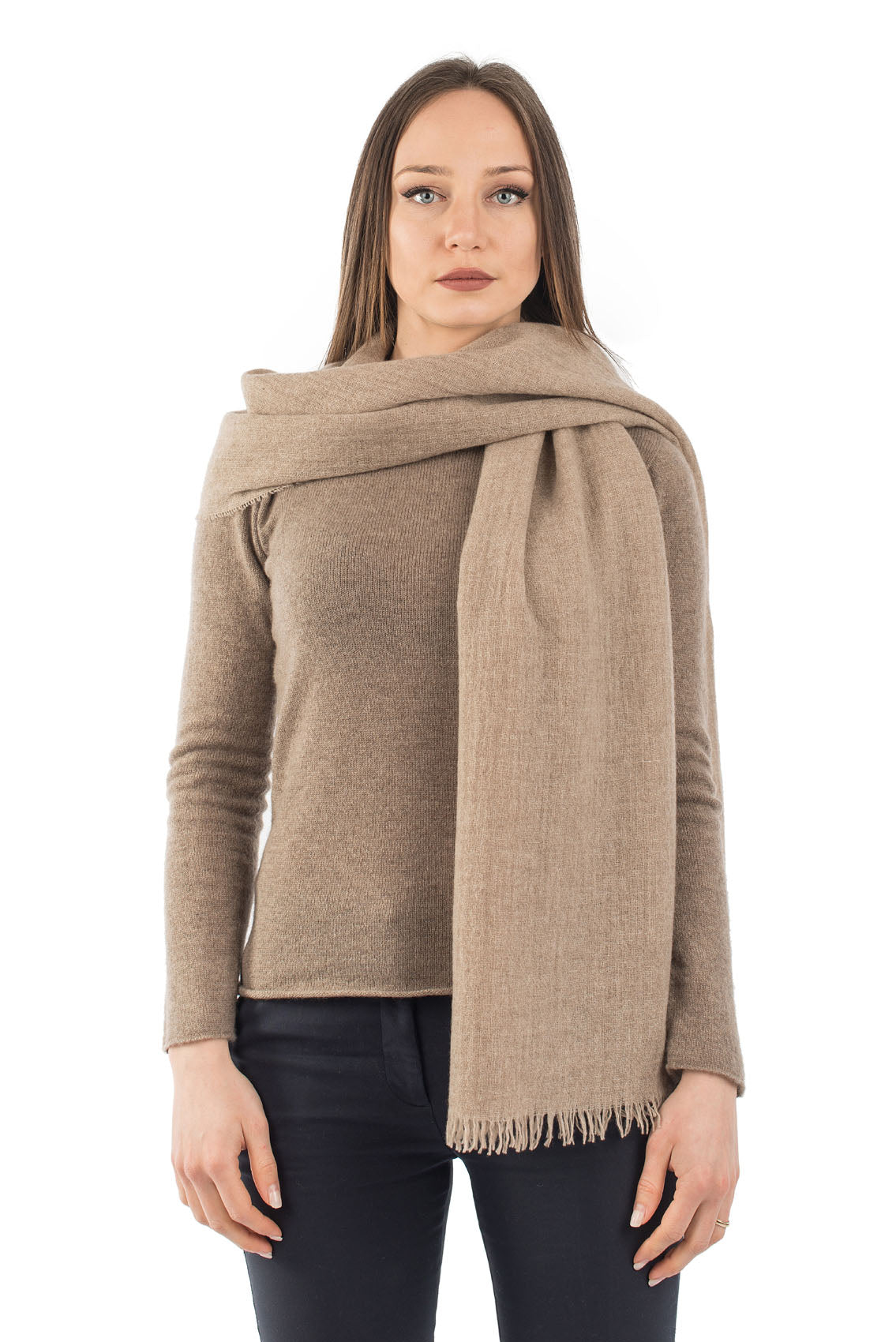 Mink Women's 100% Cashmere Pashmina, view 3