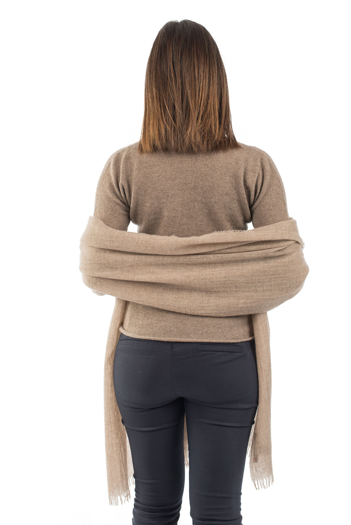 Mink Women's 100% Cashmere Pashmina, view 4