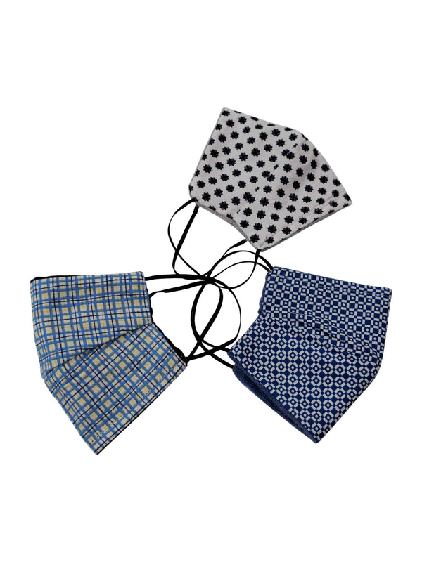 3x Face Mask Cashmere and Cotton | Dalle Piane Cashmere