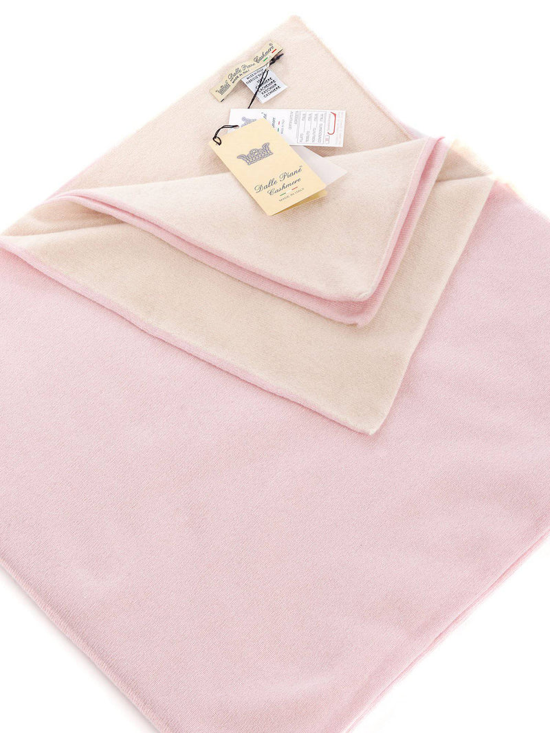 Bicolor Blanket 100% Cashmere | Dalle Piane Cashmere