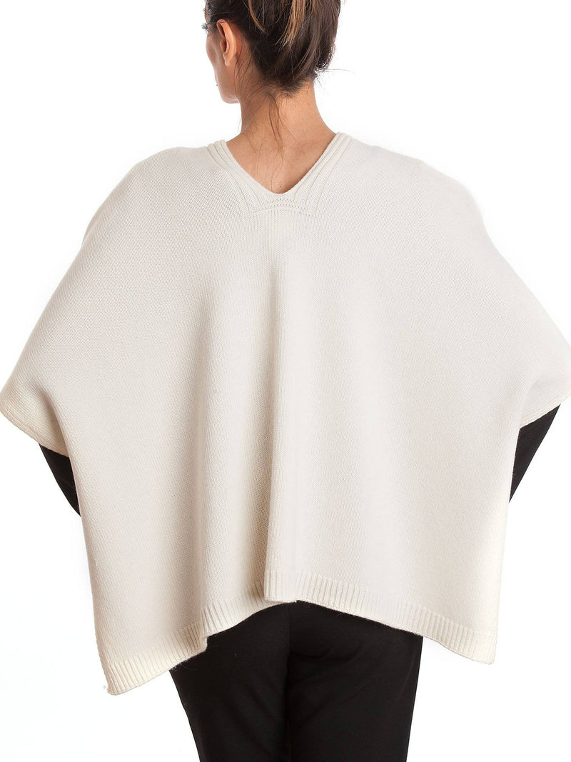Cape With Button Cashmere Blend | Dalle Piane Cashmere