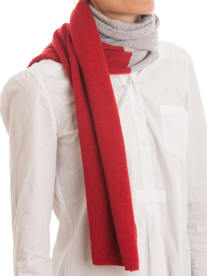 Bicolor Scarf 100% Cashmere | Dalle Piane Cashmere