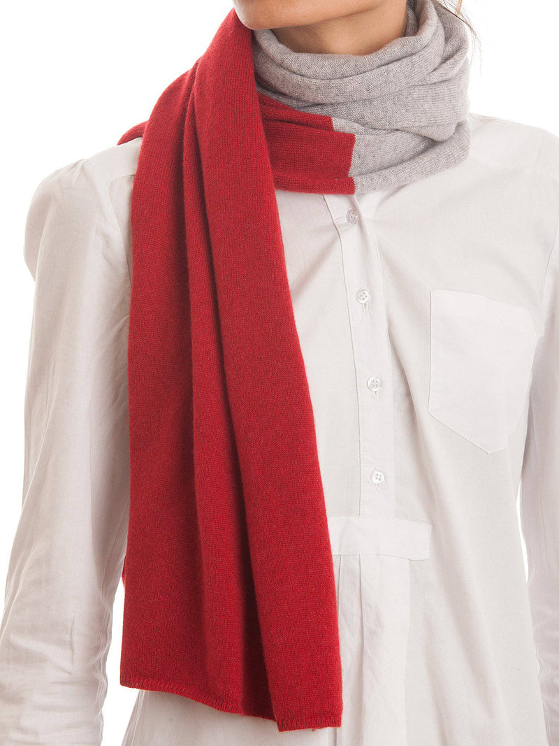 Bicolor Scarf 100% Cashmere | Dalle Piane Cashmere