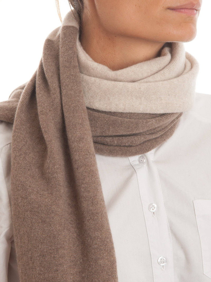 Bicolor Scarf 100% Cashmere | Dalle Piane Cashmere