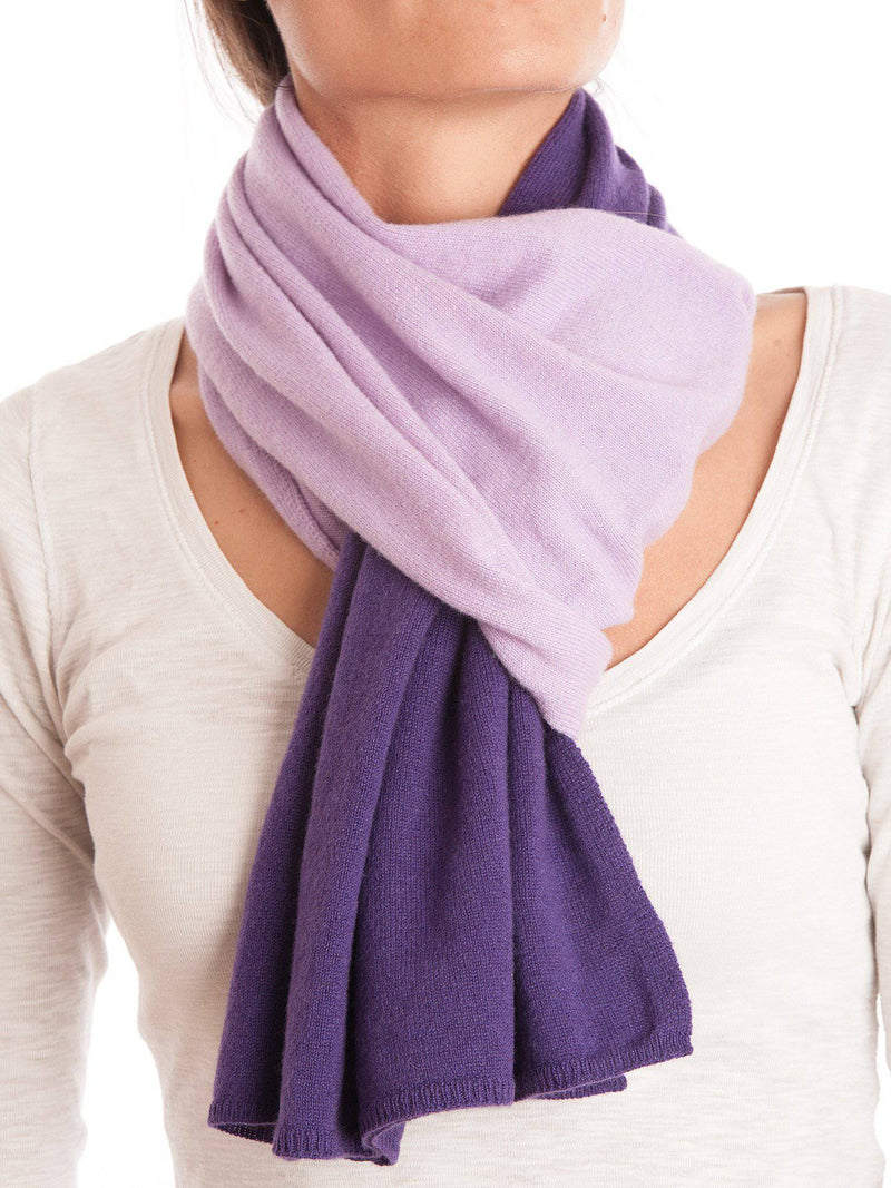 Bicolor Scarf 100% Cashmere | Dalle Piane Cashmere