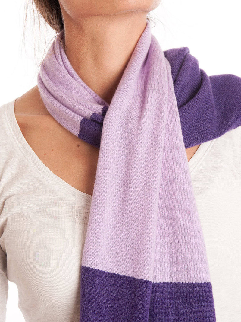 Bicolor Scarf 100% Cashmere | Dalle Piane Cashmere