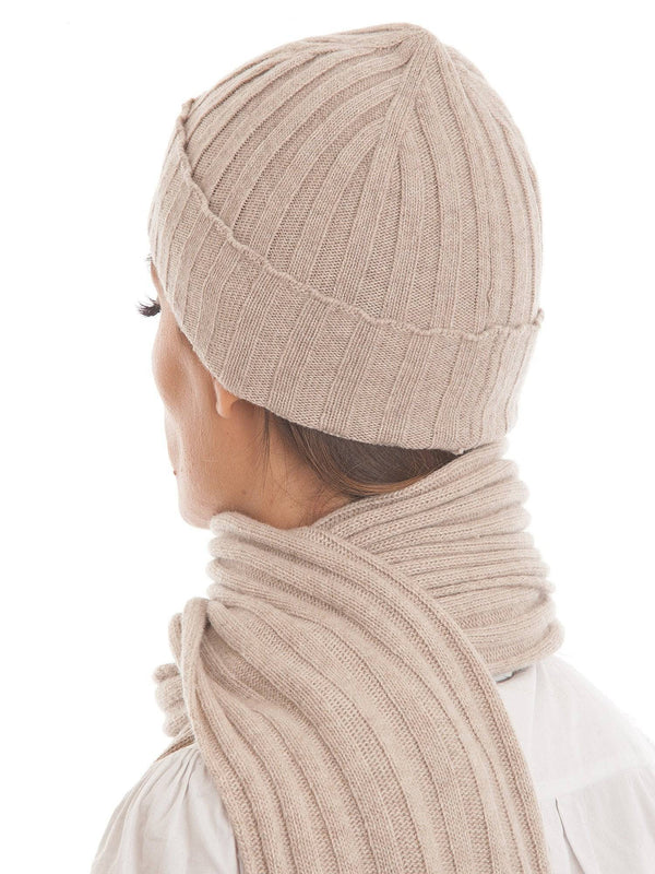 Scarf & Hat Set Cashmere Blend | Dalle Piane Cashmere