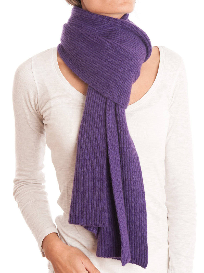 Fisherman's rib Scarf 100% Cashmere | Dalle Piane Cashmere