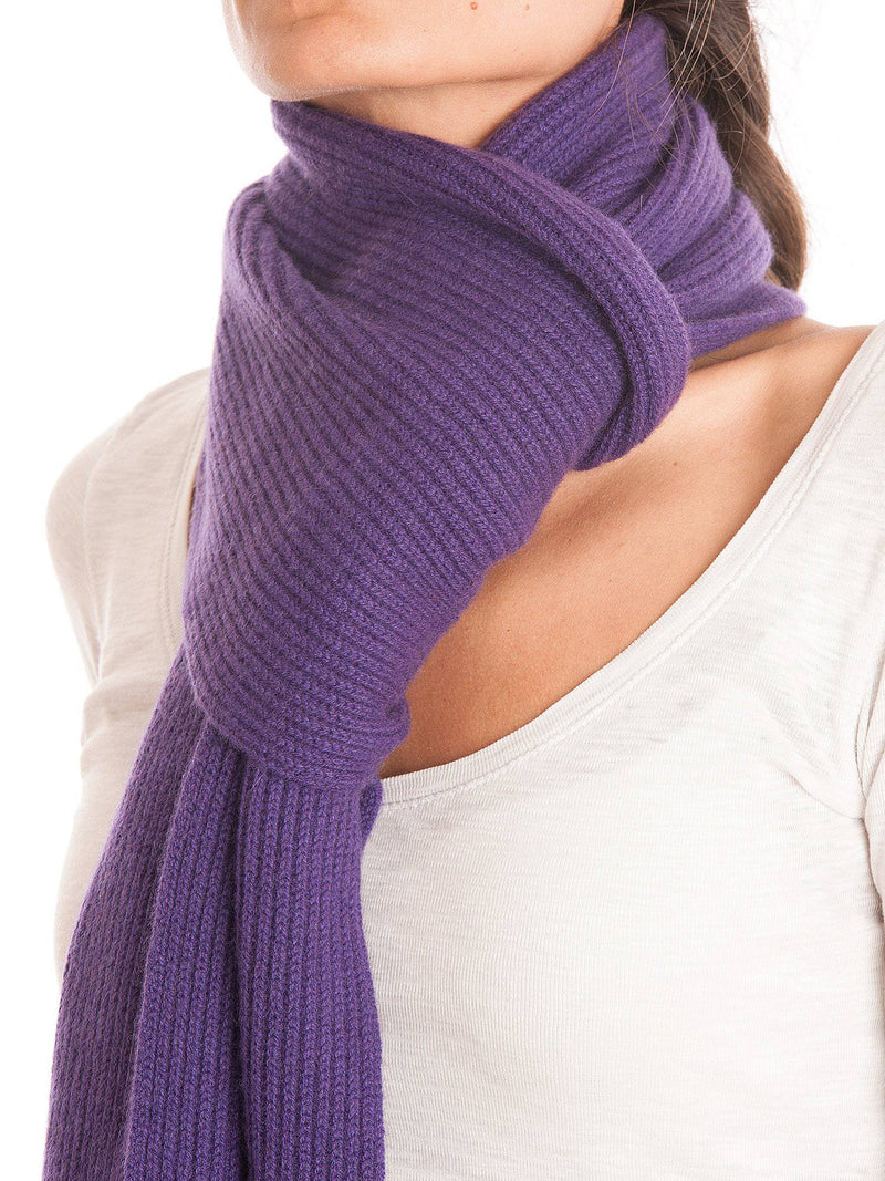 Fisherman's rib Scarf 100% Cashmere | Dalle Piane Cashmere