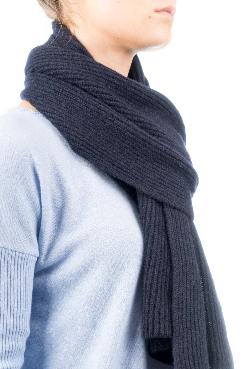 Fisherman's rib Scarf 100% Cashmere | Dalle Piane Cashmere