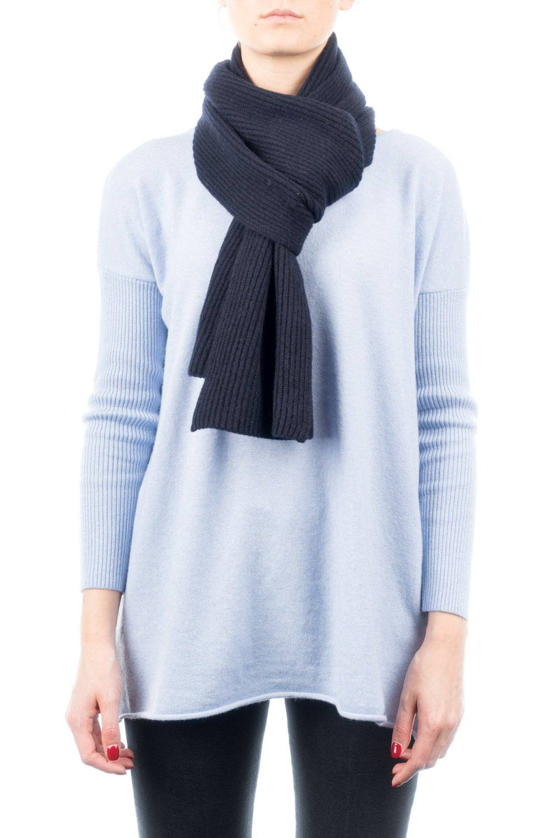Fisherman's rib Scarf 100% Cashmere | Dalle Piane Cashmere