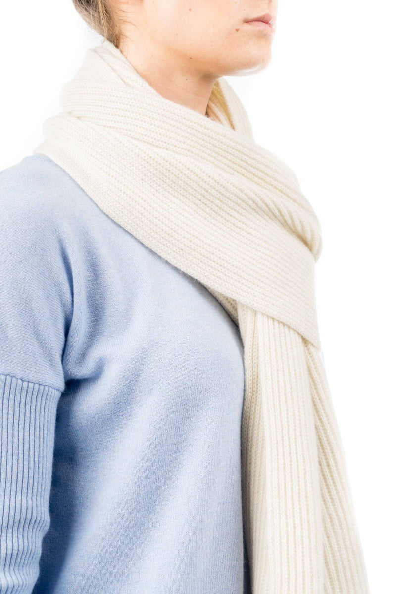 Fisherman's rib Scarf 100% Cashmere | Dalle Piane Cashmere