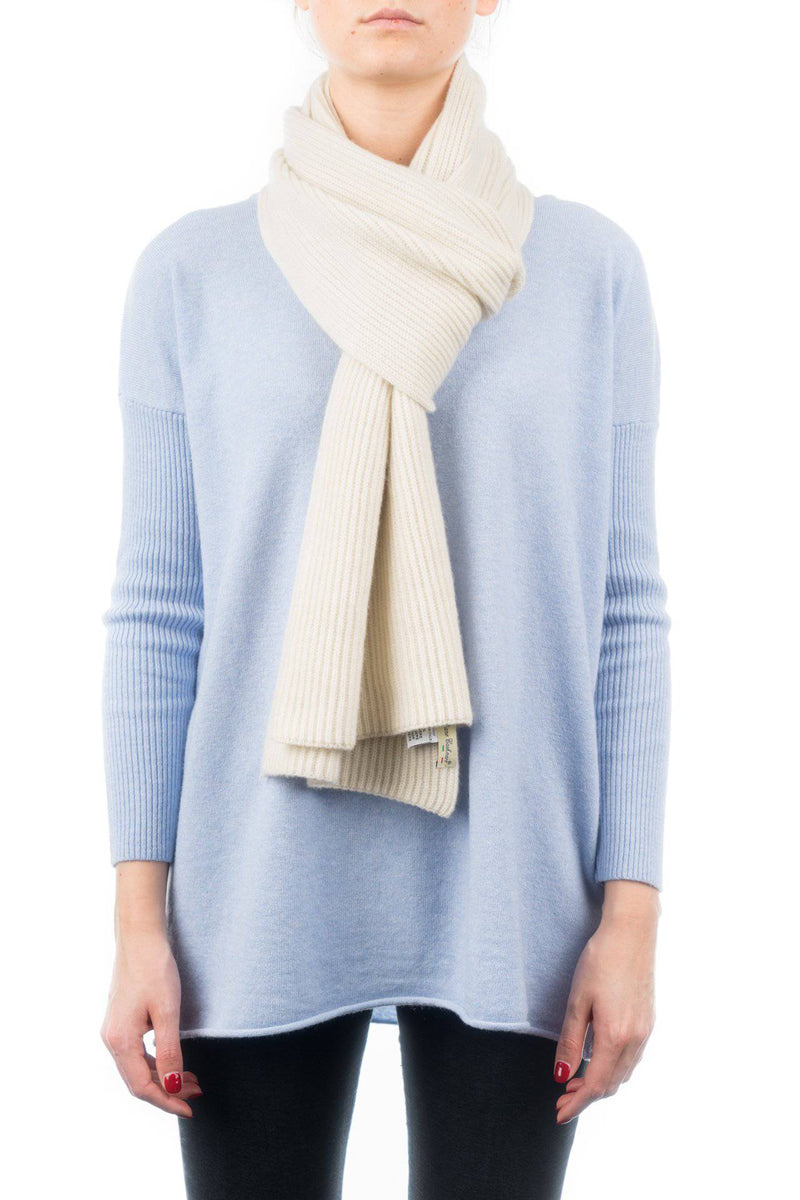 Fisherman's rib Scarf 100% Cashmere | Dalle Piane Cashmere