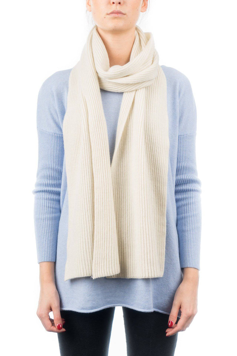 Fisherman's rib Scarf 100% Cashmere | Dalle Piane Cashmere
