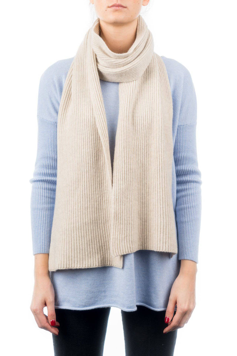 Fisherman's rib Scarf 100% Cashmere | Dalle Piane Cashmere
