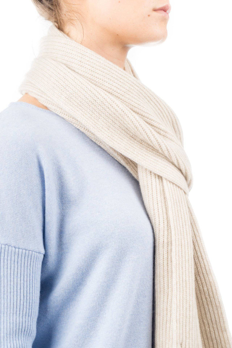 Fisherman's rib Scarf 100% Cashmere | Dalle Piane Cashmere