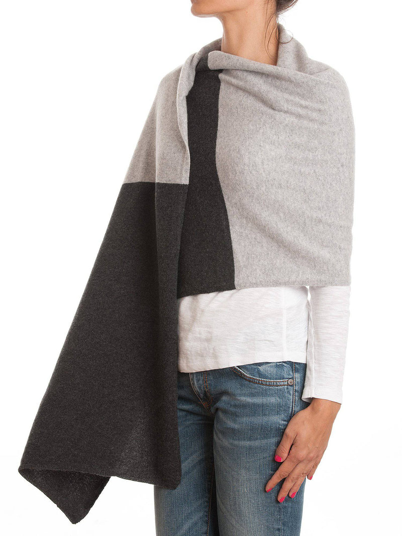 Bicolor Stole 100% Cashmere | Dalle Piane Cashmere