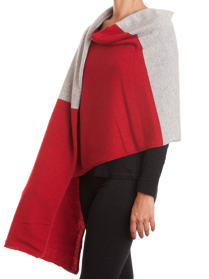 Bicolor Stole 100% Cashmere | Dalle Piane Cashmere