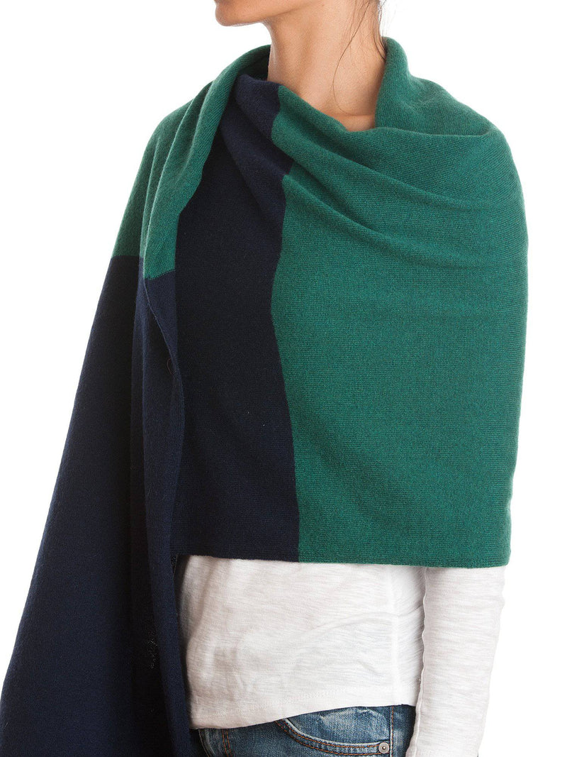 Bicolor Stole 100% Cashmere | Dalle Piane Cashmere