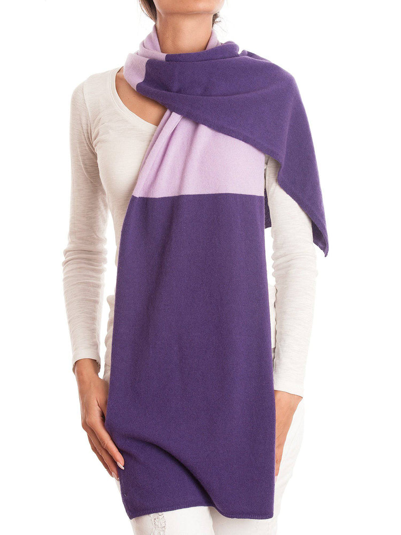 Bicolor Stole 100% Cashmere | Dalle Piane Cashmere
