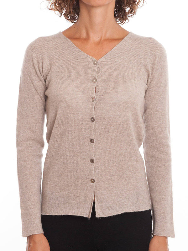 Cardigan With Buttons 100% Cashmere | Dalle Piane Cashmere