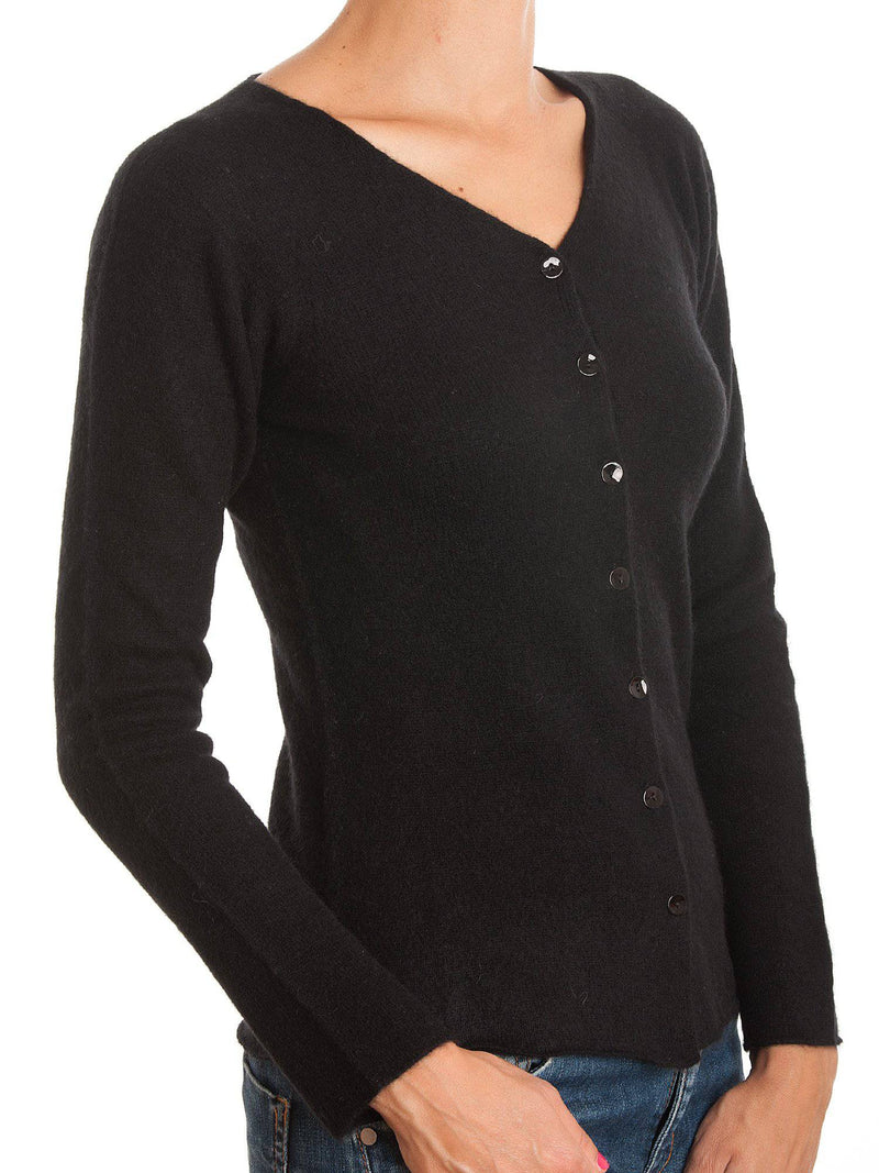 Cardigan With Buttons 100% Cashmere | Dalle Piane Cashmere