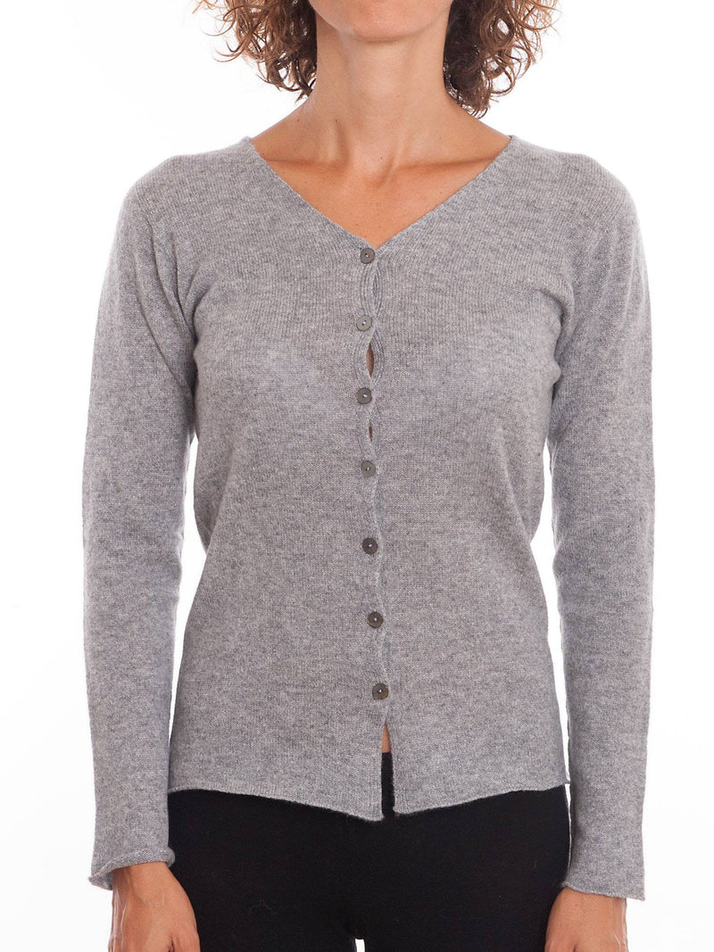 Cardigan With Buttons 100% Cashmere | Dalle Piane Cashmere