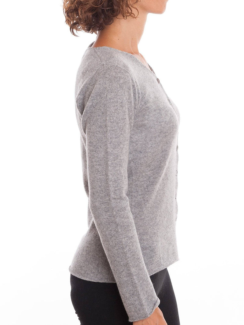 Cardigan With Buttons 100% Cashmere | Dalle Piane Cashmere