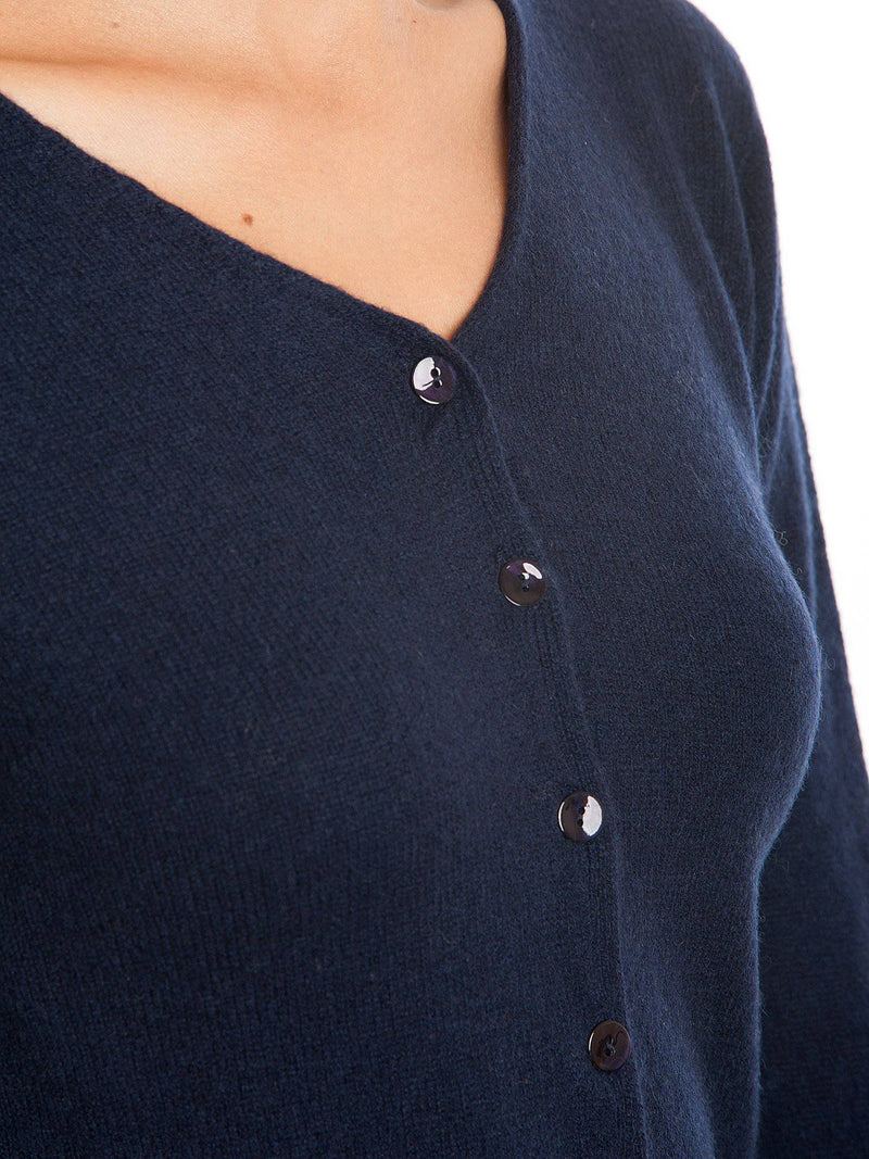 Cardigan With Buttons 100% Cashmere | Dalle Piane Cashmere
