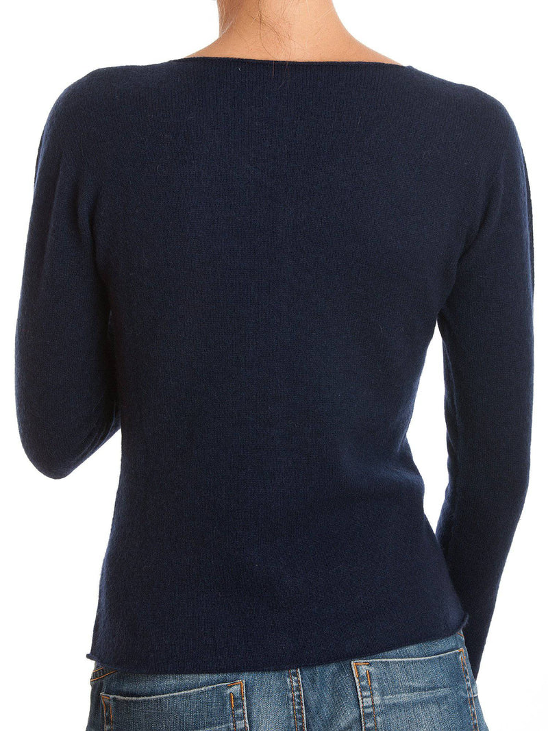 Cardigan With Buttons 100% Cashmere | Dalle Piane Cashmere