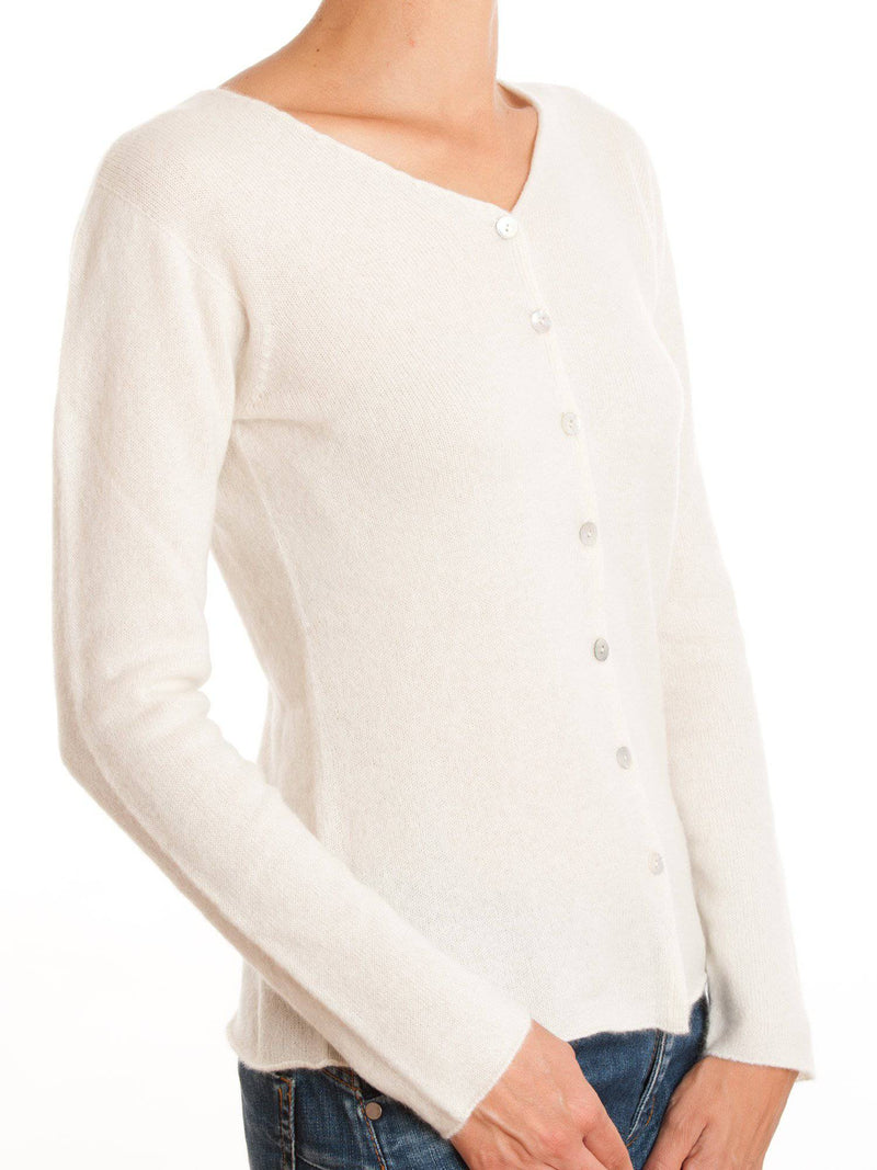 Cardigan With Buttons 100% Cashmere | Dalle Piane Cashmere