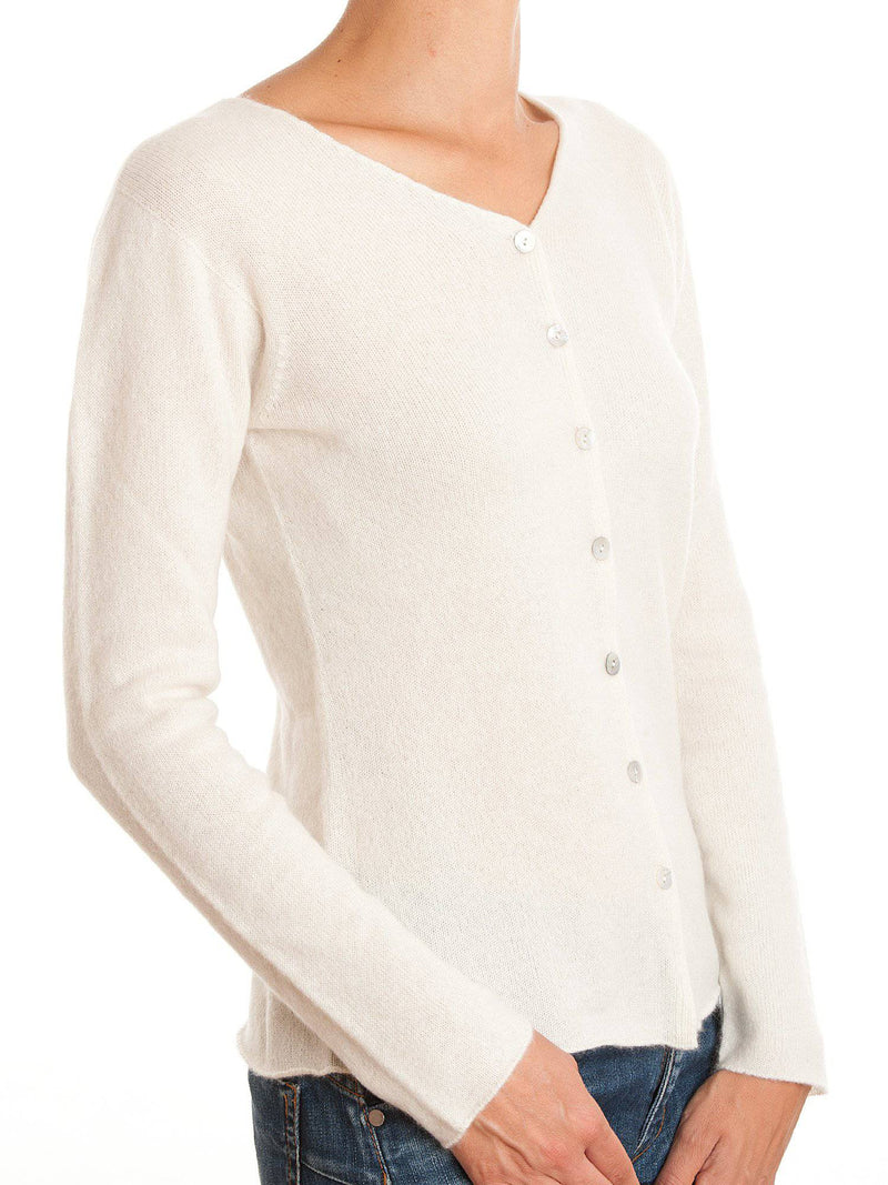 Cardigan With Buttons 100% Cashmere | Dalle Piane Cashmere