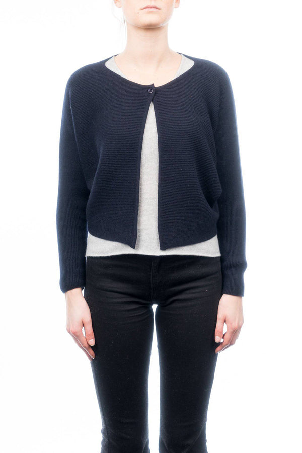 Cropped Cardigan 100% Cashmere | Dalle Piane Cashmere