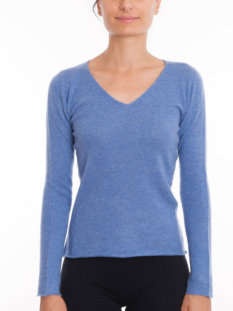 V-neck 100% Cashmere | Dalle Piane Cashmere