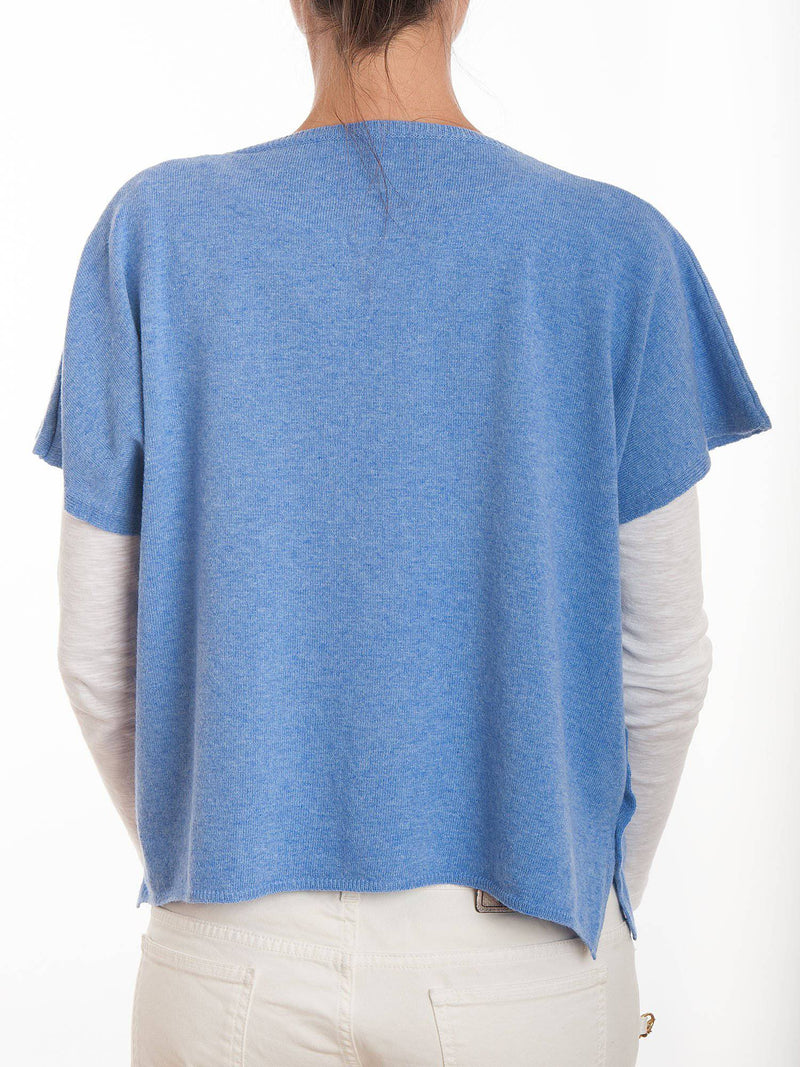 Shirt Side Buttons Cashmere Blend | Dalle Piane Cashmere