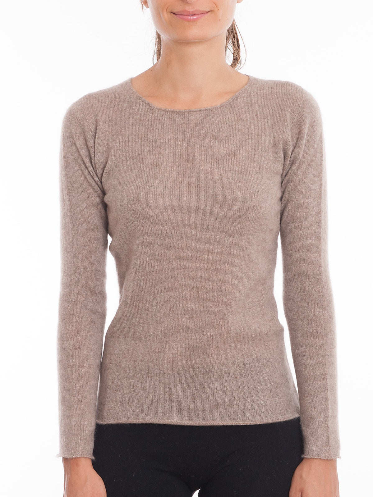 Mink Women's 100% Cashmere Crewneck